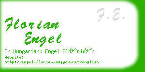 florian engel business card